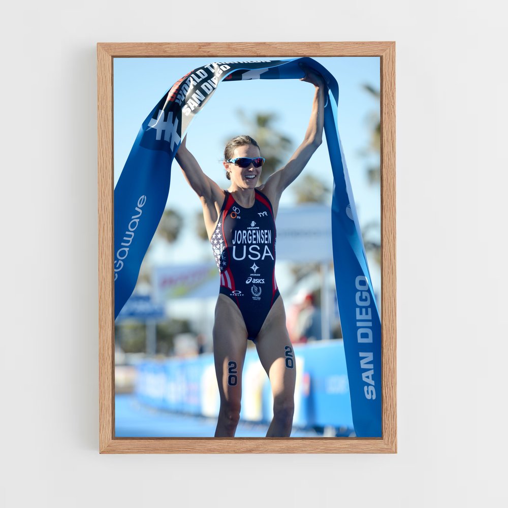 Poster Gwen jorgensen – affiche Athlétisme (vue 4)
